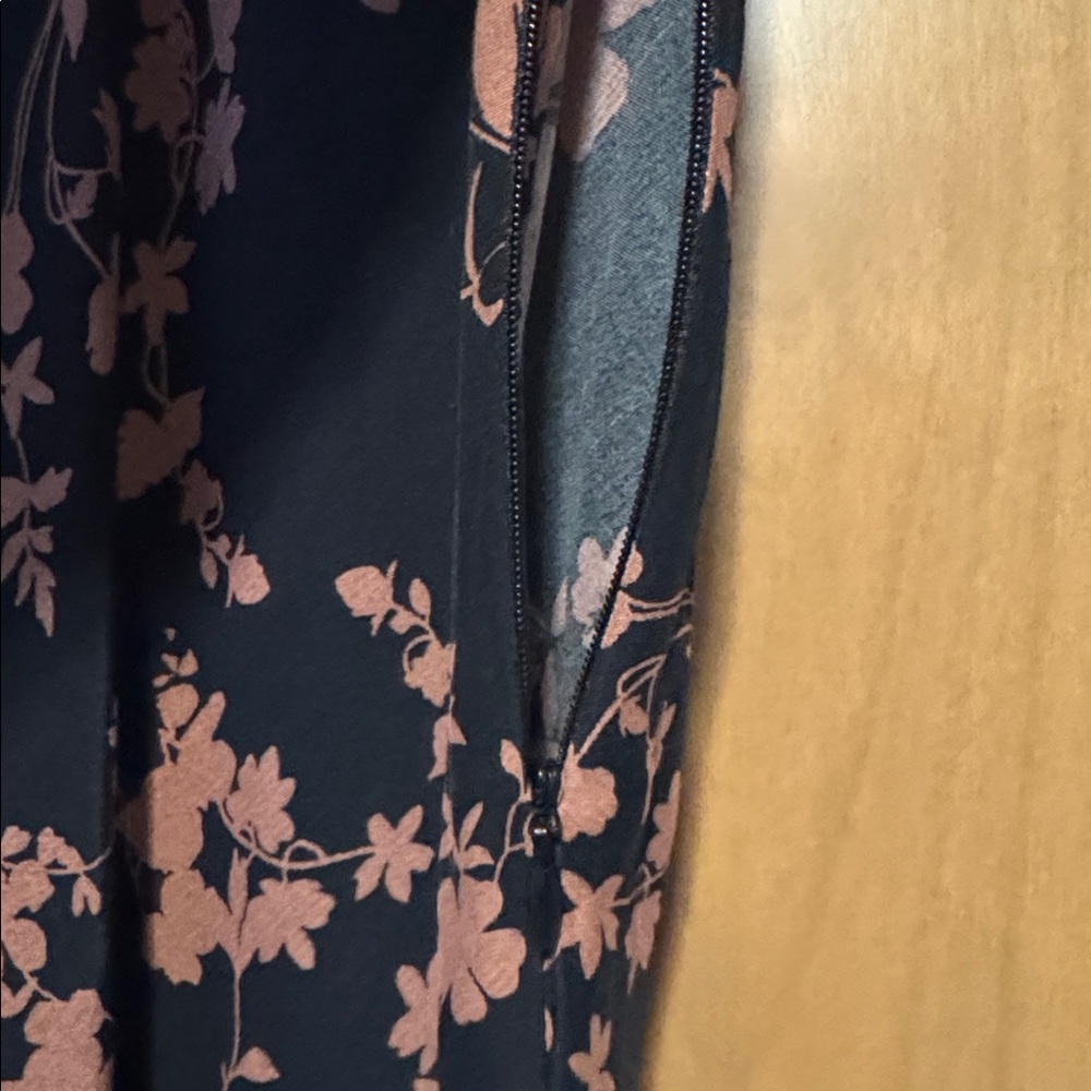 EUC A new day floral Maxi dress Womens M puff sleeve mermaid V Neck career Work - Picture 9 of 13